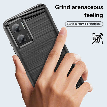 Brushed Texture Carbon Fiber TPU Case, For Xiaomi Redmi 10 Prime+ 5G