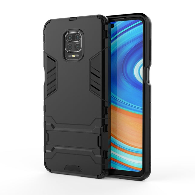 PC + TPU Shockproof Protective Case with Holder, For Xiaomi Redmi Note 9 Pro Max, For Xiaomi Redmi Note 9S