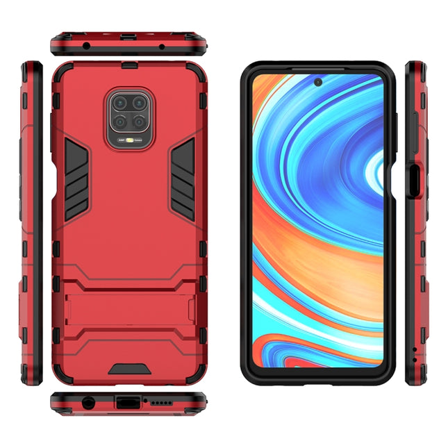 PC + TPU Shockproof Protective Case with Holder, For Xiaomi Redmi Note 9 Pro Max, For Xiaomi Redmi Note 9S
