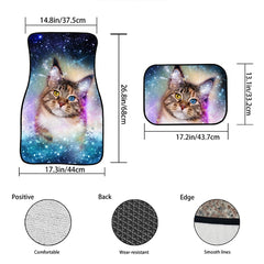 4 in 1 Butterfly Pattern Universal Printing Auto Car Floor Mats Set, HN063