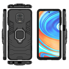 PC + TPU Anti-fall Protective Shell With Magnetic Ring Bracket, For Xiaomi Redmi Note 9 Pro Max, For Xiaomi Redmi Note 9S