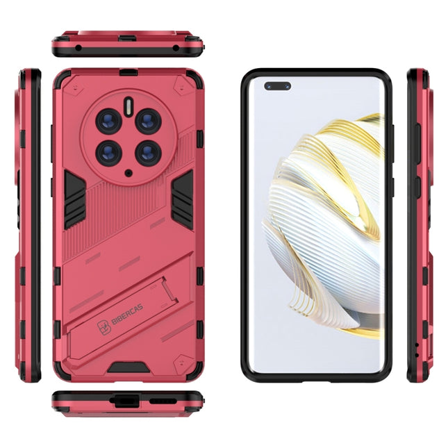 Punk Armor 2 in 1 PC + TPU Shockproof Phone Case with Invisible Holder, For Huawei Mate 50 Pro, For Huawei Mate 50, For Huawei Nova Y90/Enjoy 50 Pro