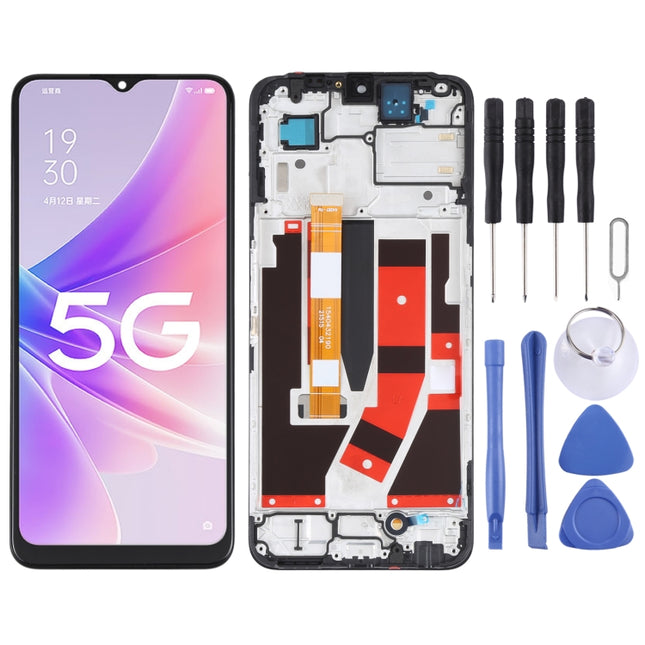 LCD Screen and Digitizer Full Assembly with Frame, For Realme C35 RMX3511, For Realme C31 RMX3501, For TCL 30E / 30 SE, For OPPO A57 5G