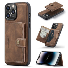 JEEHOOD Retro Magnetic Detachable Leather Phone Case, For iPhone 14, For iPhone 14 Plus, For iPhone 14 Pro, For iPhone 14 Pro Max