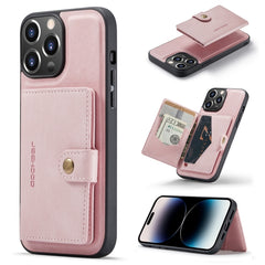 JEEHOOD Retro Magnetic Detachable Leather Phone Case, For iPhone 14, For iPhone 14 Plus, For iPhone 14 Pro, For iPhone 14 Pro Max