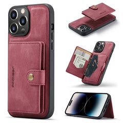 JEEHOOD Retro Magnetic Detachable Leather Phone Case, For iPhone 14, For iPhone 14 Plus, For iPhone 14 Pro, For iPhone 14 Pro Max