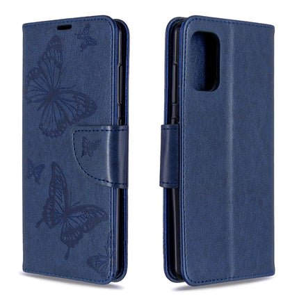 Two Butterflies Embossing Pattern Horizontal Flip Leather Case with Holder & Card Slot & Wallet & Lanyard, For Nokia 2.3, For Galaxy A41, For Galaxy A70e