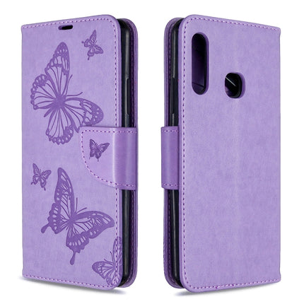 Two Butterflies Embossing Pattern Horizontal Flip Leather Case with Holder & Card Slot & Wallet & Lanyard, For Nokia 2.3, For Galaxy A41, For Galaxy A70e