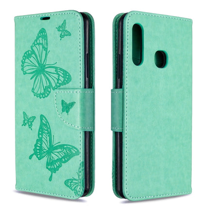 Two Butterflies Embossing Pattern Horizontal Flip Leather Case with Holder & Card Slot & Wallet & Lanyard, For Nokia 2.3, For Galaxy A41, For Galaxy A70e