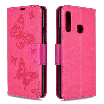 Two Butterflies Embossing Pattern Horizontal Flip Leather Case with Holder & Card Slot & Wallet & Lanyard, For Nokia 2.3, For Galaxy A41, For Galaxy A70e