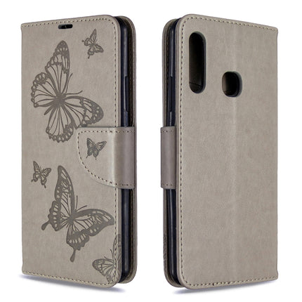 Two Butterflies Embossing Pattern Horizontal Flip Leather Case with Holder & Card Slot & Wallet & Lanyard, For Nokia 2.3, For Galaxy A41, For Galaxy A70e