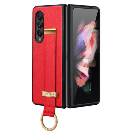 SULADA Cool Series PC + Leather Texture Skin Feel Shockproof Phone Case, For Samsung Galaxy Z Fold4, For Samsung Galaxy Z Flip4