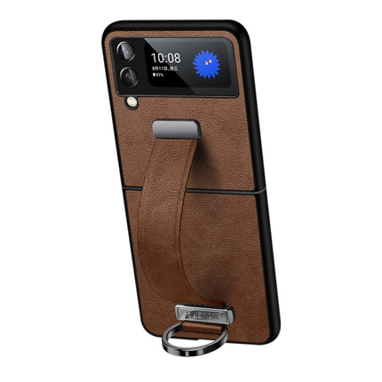 SULADA Cool Series PC + Leather Texture Skin Feel Shockproof Phone Case, For Samsung Galaxy Z Fold4, For Samsung Galaxy Z Flip4