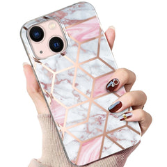 Electroplated Marble Pattern TPU Phone Case, For iPhone 14, For iPhone 14 Plus, For iPhone 14 Pro, For iPhone 14 Pro Max, For iPhone 13 Pro Max