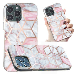 Electroplated Marble Pattern TPU Phone Case, For iPhone 14, For iPhone 14 Plus, For iPhone 14 Pro, For iPhone 14 Pro Max, For iPhone 13 Pro Max