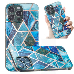 Electroplated Marble Pattern TPU Phone Case, For iPhone 14, For iPhone 14 Plus, For iPhone 14 Pro, For iPhone 14 Pro Max, For iPhone 13 Pro Max