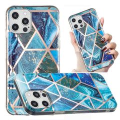 Electroplated Marble Pattern TPU Phone Case, For iPhone 13 Pro, For iPhone 13, For iPhone 13 mini, For iPhone 12 Pro Max, For iPhone 12 / 12 Pro