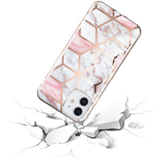 Electroplated Marble Pattern TPU Phone Case, For iPhone 12 mini, For iPhone 11 Pro Max, For iPhone 11 Pro, For iPhone 11, For iPhone SE 2022 / SE 2020 / 8 / 7