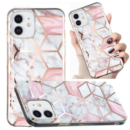 Electroplated Marble Pattern TPU Phone Case, For iPhone 12 mini, For iPhone 11 Pro Max, For iPhone 11 Pro, For iPhone 11, For iPhone SE 2022 / SE 2020 / 8 / 7