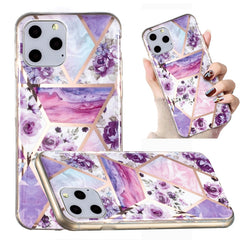 Electroplated Marble Pattern TPU Phone Case, For iPhone 12 mini, For iPhone 11 Pro Max, For iPhone 11 Pro, For iPhone 11, For iPhone SE 2022 / SE 2020 / 8 / 7