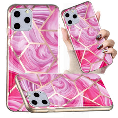 Electroplated Marble Pattern TPU Phone Case, For iPhone 12 mini, For iPhone 11 Pro Max, For iPhone 11 Pro, For iPhone 11, For iPhone SE 2022 / SE 2020 / 8 / 7