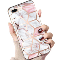 Electroplated Marble Pattern TPU Phone Case, For iPhone 8 Plus / 7 Plus, For iPhone XS / X, For iPhone XS Max, For iPhone XR