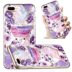 Electroplated Marble Pattern TPU Phone Case, For iPhone 8 Plus / 7 Plus, For iPhone XS / X, For iPhone XS Max, For iPhone XR