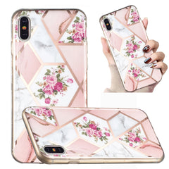 Electroplated Marble Pattern TPU Phone Case, For iPhone 8 Plus / 7 Plus, For iPhone XS / X, For iPhone XS Max, For iPhone XR