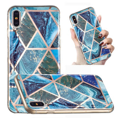 Electroplated Marble Pattern TPU Phone Case, For iPhone 8 Plus / 7 Plus, For iPhone XS / X, For iPhone XS Max, For iPhone XR