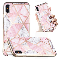 Electroplated Marble Pattern TPU Phone Case, For iPhone 8 Plus / 7 Plus, For iPhone XS / X, For iPhone XS Max, For iPhone XR