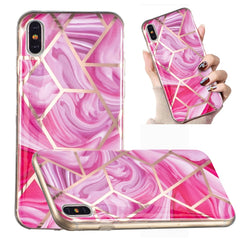 Electroplated Marble Pattern TPU Phone Case, For iPhone 8 Plus / 7 Plus, For iPhone XS / X, For iPhone XS Max, For iPhone XR