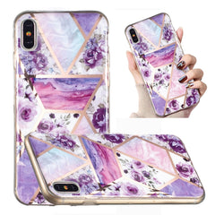 Electroplated Marble Pattern TPU Phone Case, For iPhone 8 Plus / 7 Plus, For iPhone XS / X, For iPhone XS Max, For iPhone XR