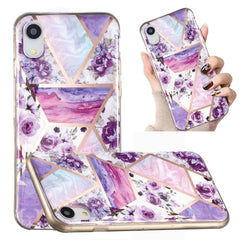 Electroplated Marble Pattern TPU Phone Case, For iPhone 8 Plus / 7 Plus, For iPhone XS / X, For iPhone XS Max, For iPhone XR