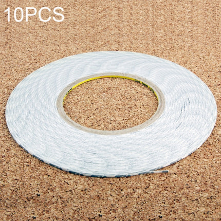 10 PCS Double Sided Adhesive Sticker Tape for Phone Touch Panel Repair, Length: 50m, 1mm, 2mm