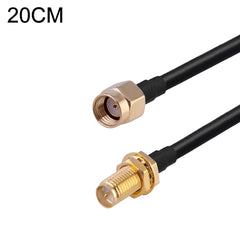 RG174 RF Coaxial Adapter Cable, Length: 20cm, 20cm RP-SMA Male to RP-SMA Female, 20cm RP-SMA Male to RP-SMA Male, 20cm RP-SMA Male to SMA Female, 20cm RP-SMA Male to SMA Male, 20cm SMA Male to SMA Female, 20cm SMA Male to RP-SMA Female