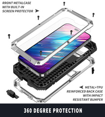 R-JUST Shockproof Waterproof Dust-proof Case with Holder, For iPhone 14 Pro, For iPhone 14 Pro Max, For iPhone 14, For iPhone 14 Plus