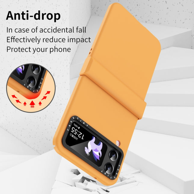 Skin Feel Macaron Three-piece Set Phone Case, For Samsung Galaxy Z Flip4