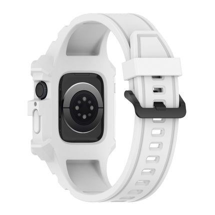 Integrated Silicone Watch Band For Apple Watch Series, 7 45mm / 6&SE&5&4 44mm / 3&2&1 42mm, 7 41mm / 6&SE&5&4 40mm / 3&2&1 38mm