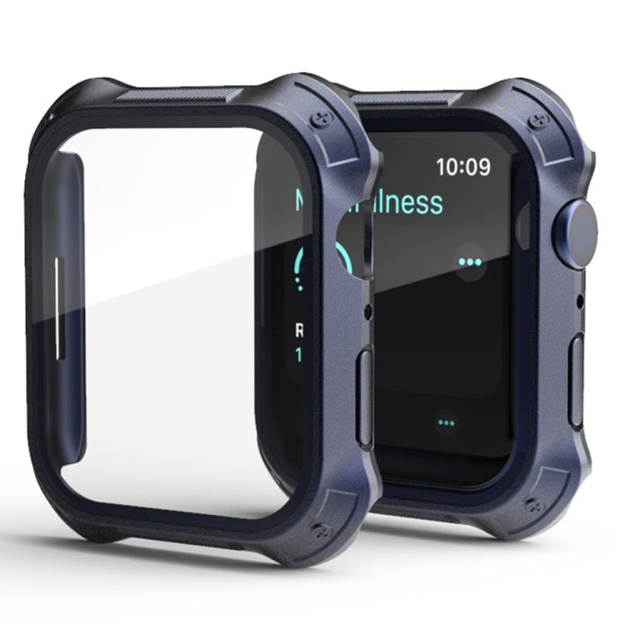 2 in 1 PC Frame + Screen Tempered Glass Film Protective Case, For Apple Watch Series 9 / 8 / 7 45mm, For Apple Watch Series 9 / 8 / 7 41mm