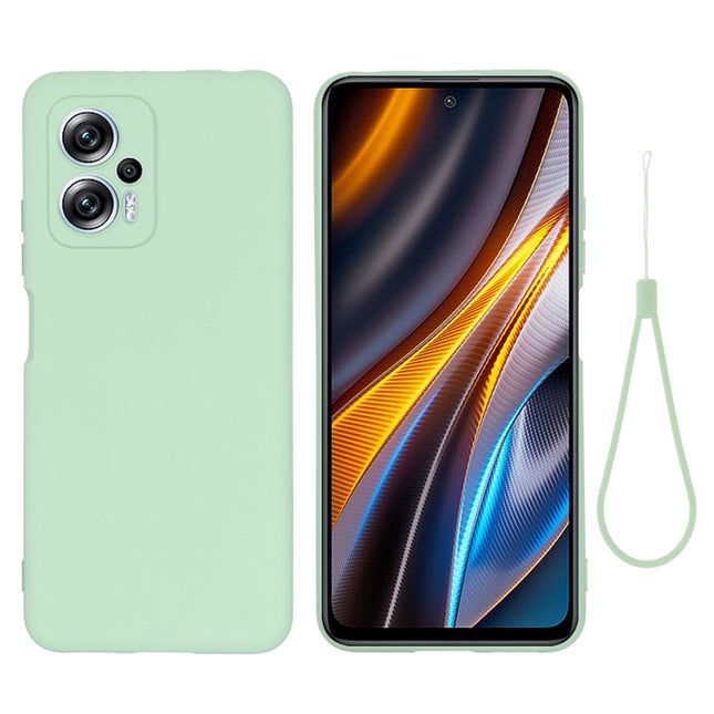 Pure Color Liquid Silicone Shockproof Full Coverage Phone Case, For Xiaomi Poco X4 GT/Redmi Note 11T Pro/Redmi K50i