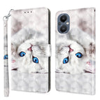 For OPPO A96 5G / Reno7 Z / Reflection White Cat