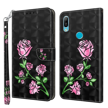 3D Painted Leather Phone Case, For Huawei P30 Lite / nova 4e, For Huawei Y6 2019 / Y6 Pro 2019, For Honor 20 Lite / 20i / 10i / 10 Lite