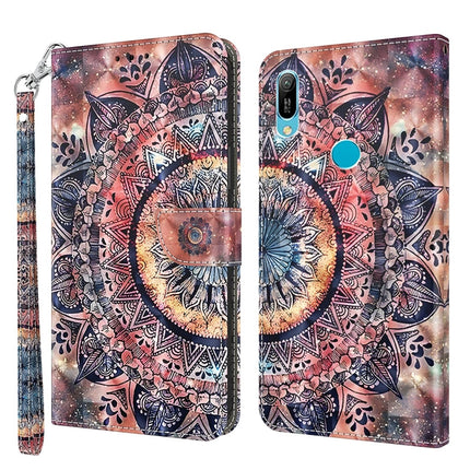 3D Painted Leather Phone Case, For Huawei P30 Lite / nova 4e, For Huawei Y6 2019 / Y6 Pro 2019, For Honor 20 Lite / 20i / 10i / 10 Lite
