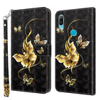 For Huawei Y6 2019 / Y6 Pro 2019 / Golden Swallow Butterfly
