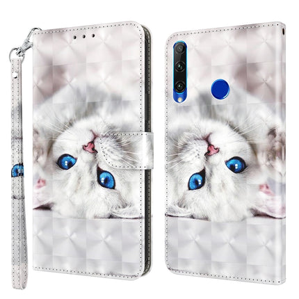 3D Painted Leather Phone Case, For Huawei P30 Lite / nova 4e, For Huawei Y6 2019 / Y6 Pro 2019, For Honor 20 Lite / 20i / 10i / 10 Lite