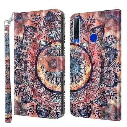 3D Painted Leather Phone Case, For Huawei P30 Lite / nova 4e, For Huawei Y6 2019 / Y6 Pro 2019, For Honor 20 Lite / 20i / 10i / 10 Lite