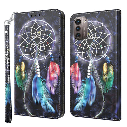 3D Painted Leather Phone Case, For Nokia G11 / G21, For Nokia G20 / G10 / 6.3