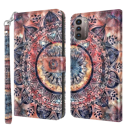 3D Painted Leather Phone Case, For Nokia G11 / G21, For Nokia G20 / G10 / 6.3