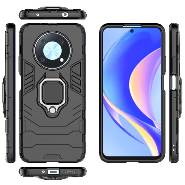 Shockproof PC + TPU Protective Case with Magnetic Ring Holder, For Huawei nova Y90/Enjoy 50 Pro, For Honor X40i