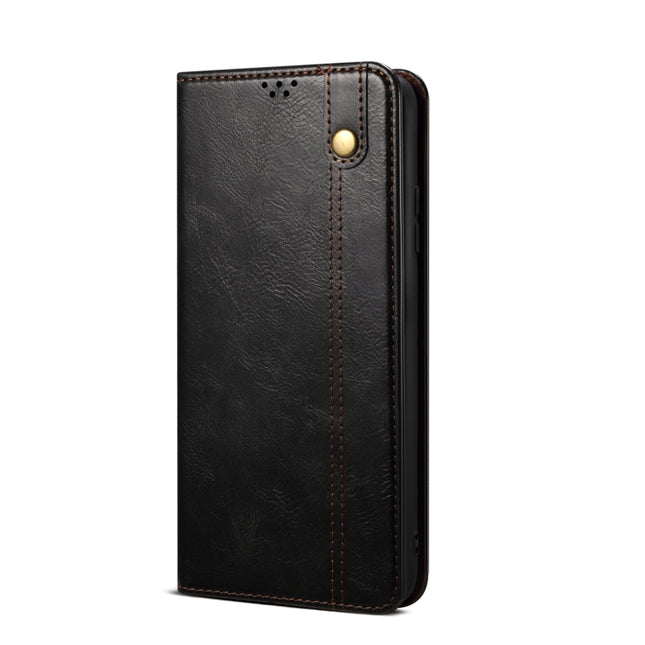 Oil Wax Crazy Horse Texture Leather Phone Case, For Huawei nova Y90 4G/Enjoy 50 Pro